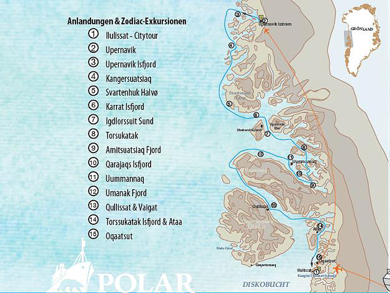 Travel map (Itinerary)